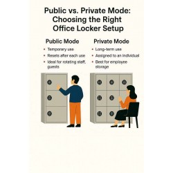 Public vs. Private Mode: Choosing the Right Office Locker Setup with FL2400 & FL4500 Electronic Locks
